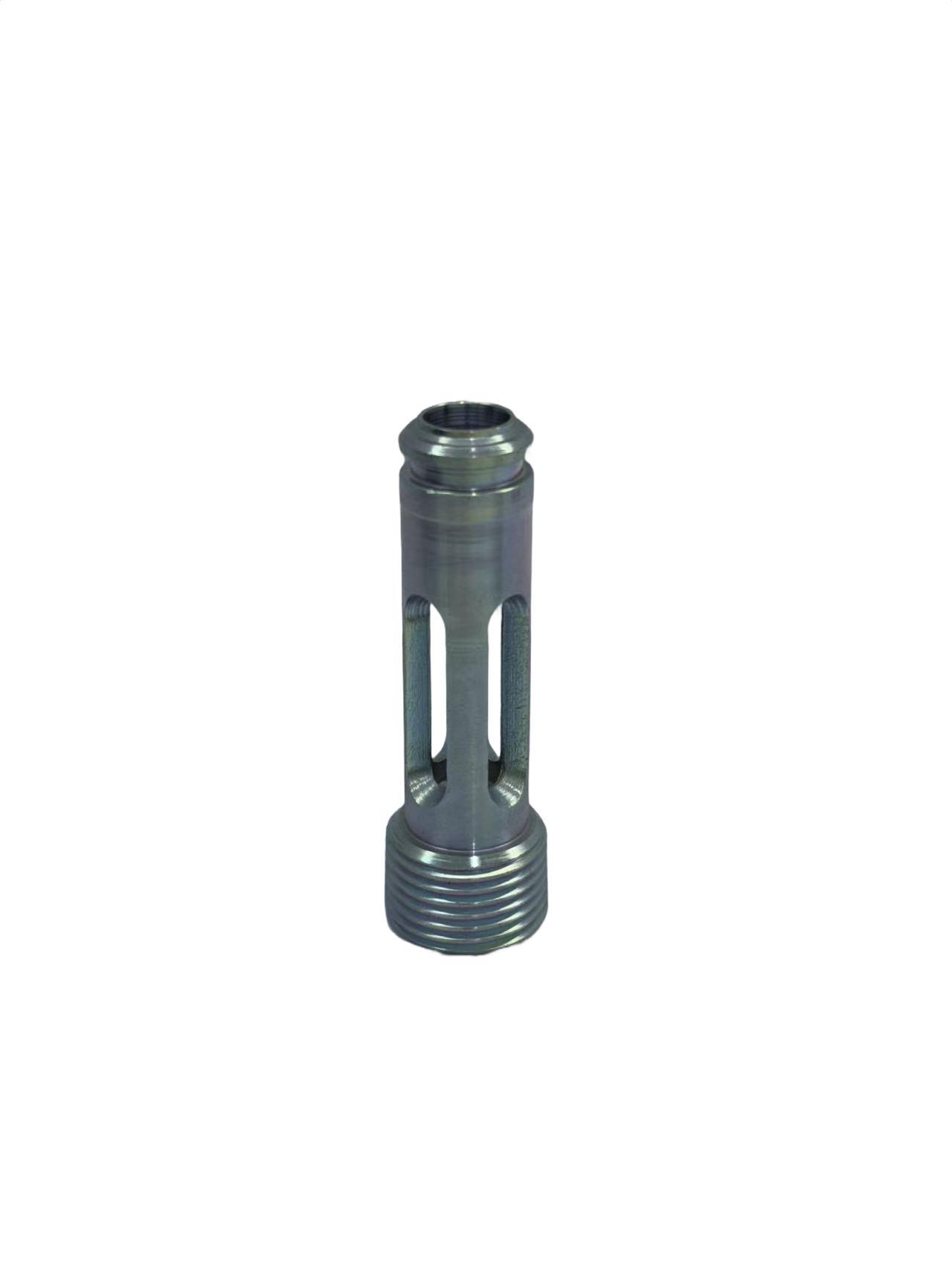 Precision Oil Filter Center Tube - Custom CNC Machined & Zinc Plated